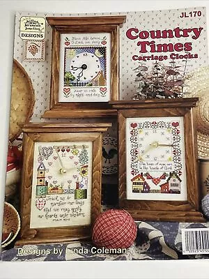 $8 • Buy Jeremiah Junction Country Times Carriage Clocks Cross Stitch Pattern