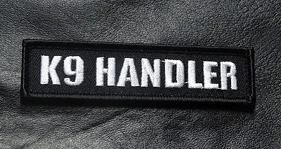 Miltacusa K9 Handler Name Tag Tactical Patch [3.75 X 1.0 Inch-Hook Fastener CP9] • $7.99