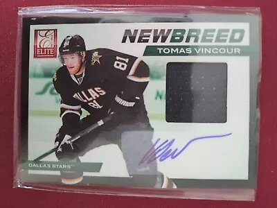 Tomas Vincour /50 NEW BREED MARTERIALS AUTO 2011-12 Panini Elite 34 Dallas Stars • $21.24