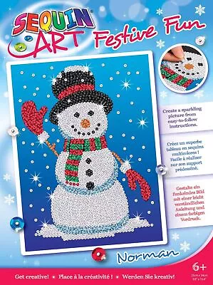 Sequin Art Red Norman The Snowman Sparkling Arts And Crafts Kit; Creative Cr... • $61.38