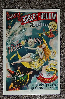 Robert Houdin Magician Poster #10 1891 Les Farces De La Lune • $7