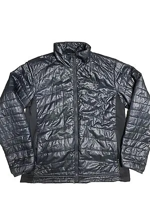 Mountain Hardwear Zonal Soft Shell Light Puff Jacket Black Mens XL • $38.99