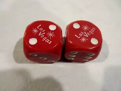 Vintage Las Vegas Souvenir Giant Red Dice-Hong Kong • $5.99