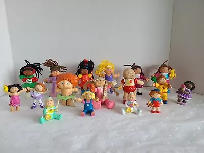 80’s Cabbage Patch Kids Doll Mini Figures PVC POSABLE McDonald Lot 17 VTG • $17.95