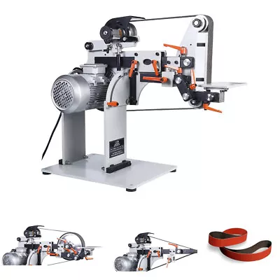 Electric Sander Belt Grinder Belt Grinder Vertical & Horizontal With 3 Belts • $1547.55