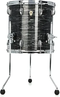 Classic Maple Floor Tom - 14 Inches X 14 Inches Vintage Black Oyster • $1082.99