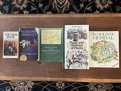 Holistic Herbal Medicinal Therapy Plants Book Lot • $19.99