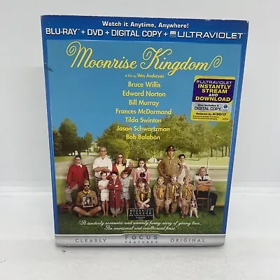 Moonrise Kingdom With Rare Slip Cover  Bluray Dvd Brand New & Sealed Free Post • $17.31