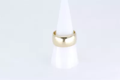 14K Art Carved Yellow Gold Vintage Size 8.5 Band • $676