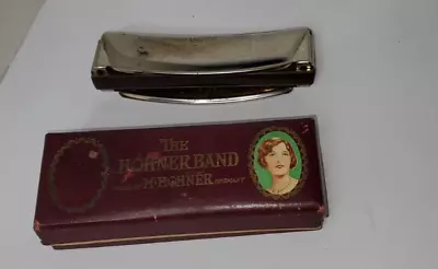 1930's M HOHNER The Hohner Band Harmonica With Box Key G - Model 6196- Germany • $20