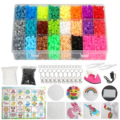 5mm For Perler/Hama Beads Kit Kids Fun DIY Craft 24 Colours Set Gift Toys • $53.25