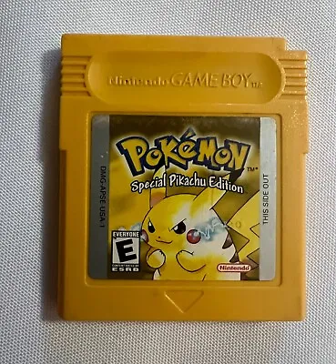 Pokemon Yellow Special Pikachu Edition Nintendo Gameboy Authentic-Tested & Works • $79.95