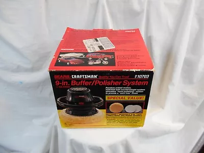 $14.95 • Buy SEARS CRAFTSMAN 9-inch Automotive BUFFER POLISHER W/Pads Pre-owned