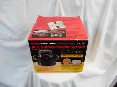 $14.95 • Buy SEARS CRAFTSMAN 9-inch Automotive BUFFER POLISHER W/Pads Pre-owned