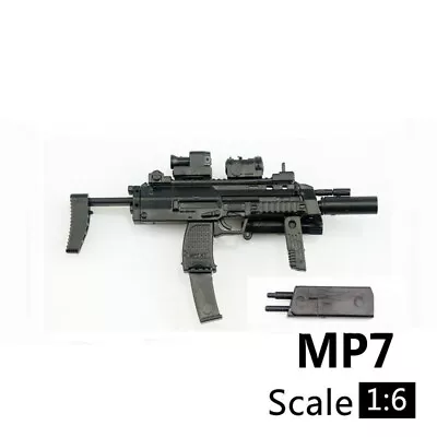 1/6 Scale MP7 Rifle Gun Weapon Military For 12  Action Figure Soldier SWAT • £5.99