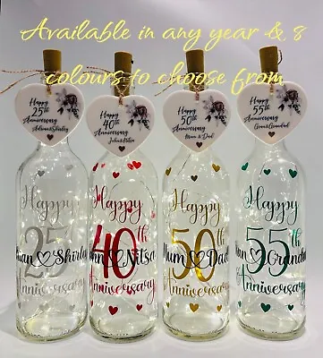 Personalised Wedding Anniversary GiftAny Year1st7th25th30th40th50th55th • £4.99