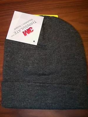 Tek Gear 3M Thinsulate Beanie Dark Gray Knit Hat Men Women Unisex Adult Size NWT • $9.78