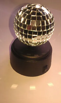 £24.99 • Buy Mini Disco Mirror Ball Battery Rotating DJ Disco Lighting Light 13CM