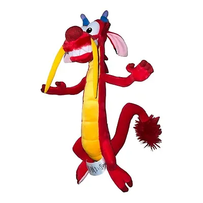 Disney Store Mulan Mushu Red Dragon Stuffed Animal Plush 15  • $21.89