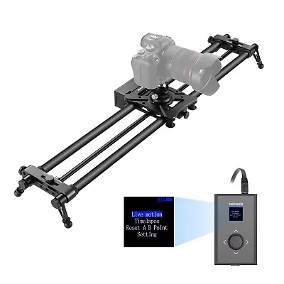 Neewer Motorized Camera Slider 100cm Carbon Fiber Dolly Rail Camera Slider • $277.49