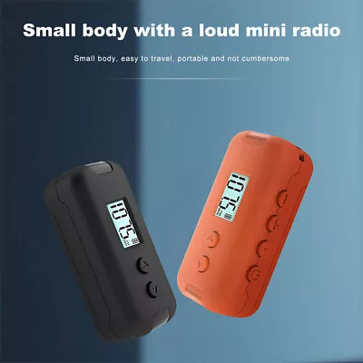 Mini Digital Portable Pocket LCD AM FM Radio Stereo USB Rechargeable W/ Earphone • $10.44