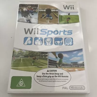 Wii Sports (Nintendo Wii 2006) Complete With Manual PAL • $9