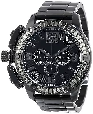 NEW MARC ECKO E25061G1 THE IRONSIDE OVERSIZED BLACK WATCH CRYSTALS 49mm • $199.90