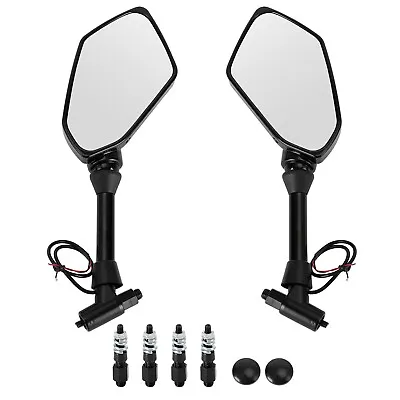 Motorcycle LED Turn Signal Indicator 8mm 10mm Rearview Mirrors For Honda #0 • $65.63