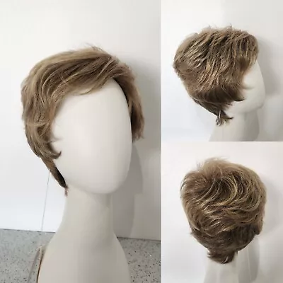 Henry Margu 2210 Marcy 24H18 Light Ash Brown W Gold Blonde HL Short Hair Wig • $49.99