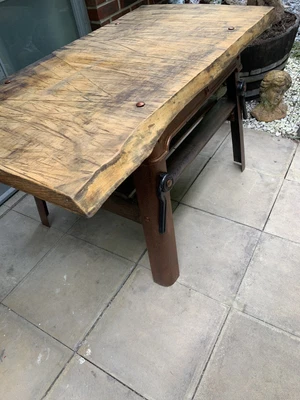 £600 • Buy Live Edge Wood  Farmhouse/Industrial Table Or Butchers Block Kitchen Island