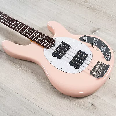 Ernie Ball Music Man StingRay Special 4 HH Bass Pueblo Pink W/ Mono Hybrid Case • $2799