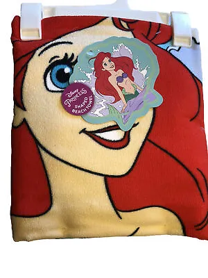 Disney Little Mermaid Ariel Seashell Shaped Beach Towel 58 X 52” NWT • $12.48