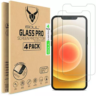 4X Tempered Glass Screen Protector For IPhone 14 13 12 11 Pro X XR XS 8 Max Mini • £3.95