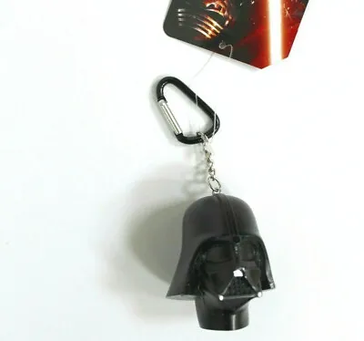 Disney Star Wars Darth Vader 3D Head Helmet Keychain Keyring 2.5  Black • £13.51