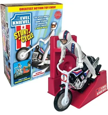 Evel Knievel Stunt Cycle - The Amazing Wind Up And Go Action Toy Launcher For Ul • $119.22