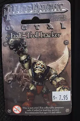 Mage Knight Limited Edition Metal Mini ~Half-troll Hacker 539~ Sealed! • $9.99