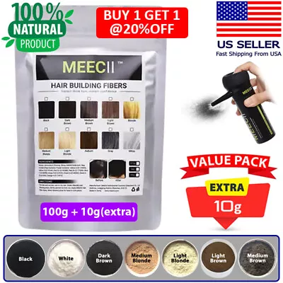 110g Keratin Hair Fibers Thinning Hair Loss Concealer Refill Premium Quality USA • $12.99