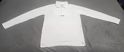 Oakley Men's Size Small Long Sleeve Shirt White Collared Hydrolix Lightweight • $15