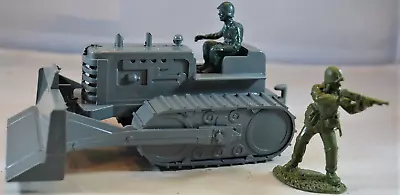 Marx WWII Bulldozer Vehicle With 2 Drivers • $13.99