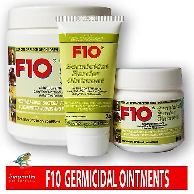 F10 Disinfectant Germicidal Barrier Ointment | Wound Treatment For All Animals • £13.99