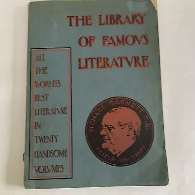 The International Library Of Famous Literature Prospectus/specimen Pages (M465 • £10