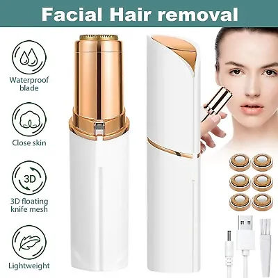 Women Finishing Touch Painless Face Facial Gold PlaHair Remover With 4 Heads • $16.49