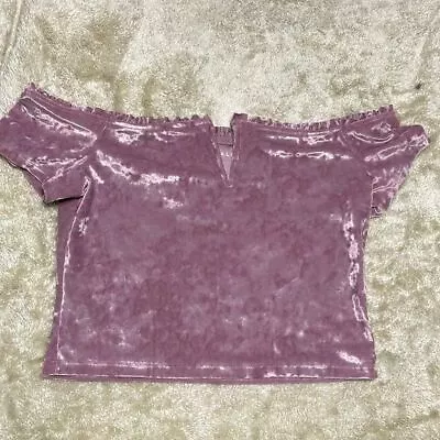 Aeropostale Velvet Crop Top Size L‎ • $9