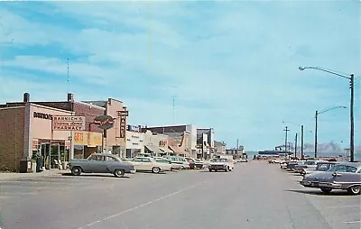 1962 Barnich's Pharmacy Main Street Mackinaw City Michigan Postcard • $9.99