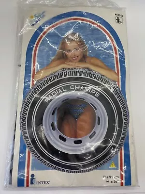 Vintage Intex 36” Wet Set Tire Tube Inflatable Water Float Ring 1999 NEW • $26.99