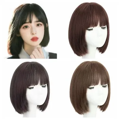 Cosplay Lolita Short Straight Wig Synthetic Wigs With Bangs  Women • £9.66
