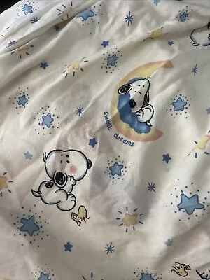 Vintage Baby Snoopy Fitted Crib Sheet • $30
