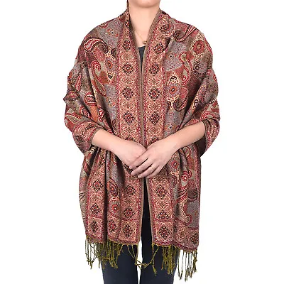 Pashmina Silk Floral Design Super Soft Fashion Scarf Shawl Wrap Multi Color • $9.79