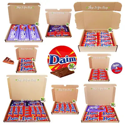 CADBURY DAIM Chocolate Bars Gift Box Personalised Hamper Christmas Present Bar🎁 • £5.30