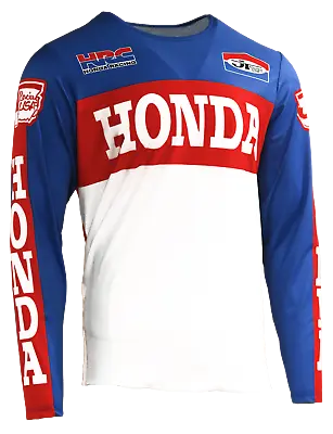 New 2023 JT Racing Team Honda Authentic Licensed 1970 Retro Style Moto Jersey • $75